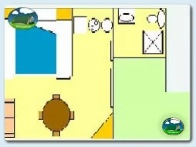 Plano del recinto del Camping Ribadesella, Ribadesella (Asturias)