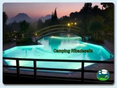 Plano del recinto del Camping Ribadesella, Ribadesella (Asturias)