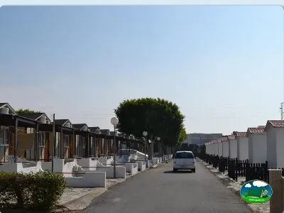Mobil-home y bungalow en hilera del Camping Roquetas, Roquetas de Mar (Almería)