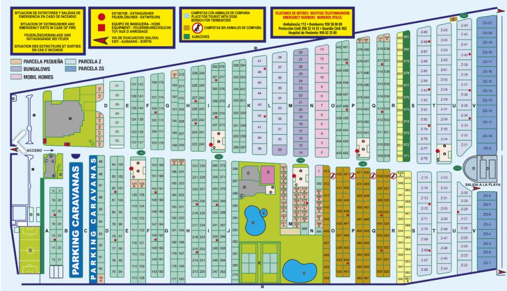Tarifas  en Camping Roquetas, Almería, España