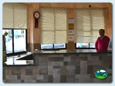Recepción del establecimiento del Camping Roquetas, Roquetas de Mar (Almería)