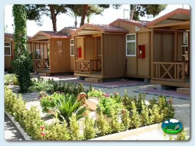 Mobil-home con terraza y jardín del Camping Playa de Mazarrón, Bolnuevo (Murcia)