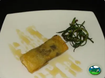 Plato de restaurante del Camping Internacional Las Palmeras, Crevillent (Alicante)