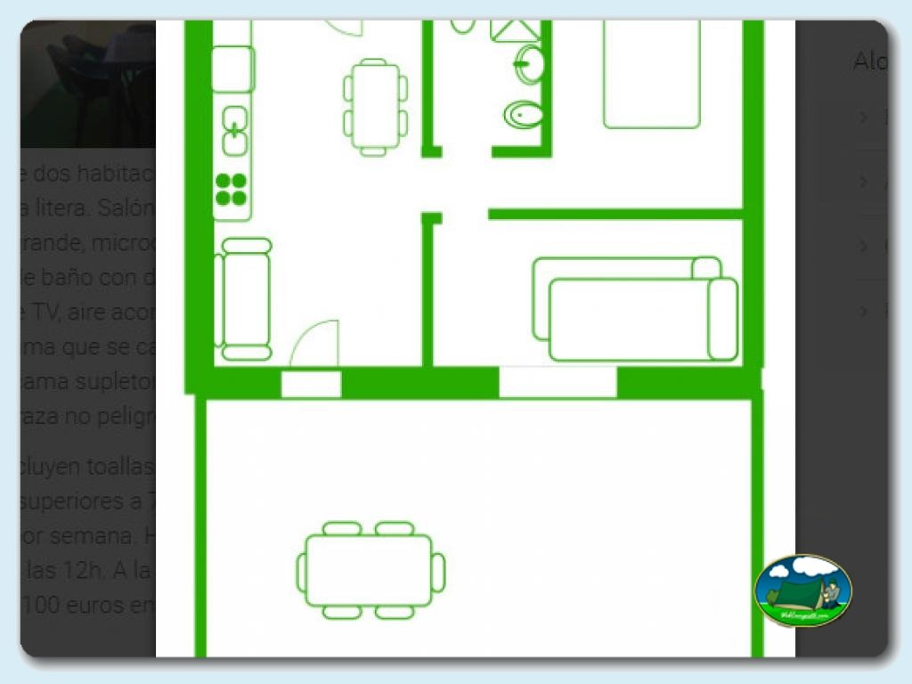 Camping El Jardín foto de Casas con patio 11