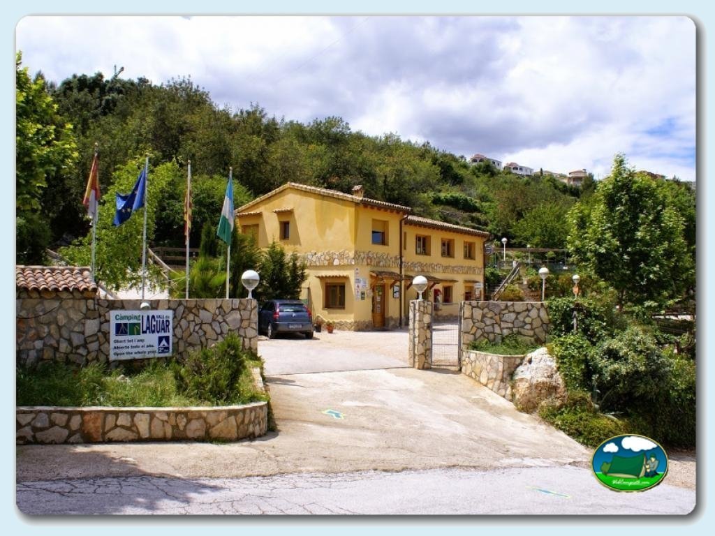 Entrada en Camping  Vall de Laguar, Alicante, España