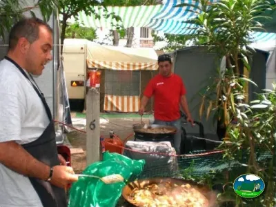 Restaurante o bar, actividad de cocina en parcela del Camping San Vicente, Xeraco (Valencia)