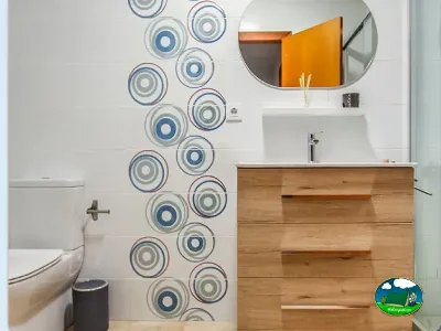 Aseos y recepción del Camping San Vicente, Xeraco (Valencia)